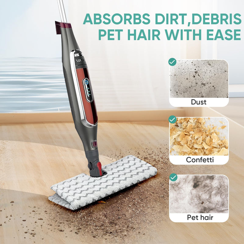 2 Pack Genius Steam Mop Pads Compatible with Shark Genius Hard Floor Cleaning System Pocket Steam Mop S5003D,S6002,S5004Q & Lift-Away Pro Steam Pocket Mop S3973D,Part # XTP184 & P184WQ 2 Pack