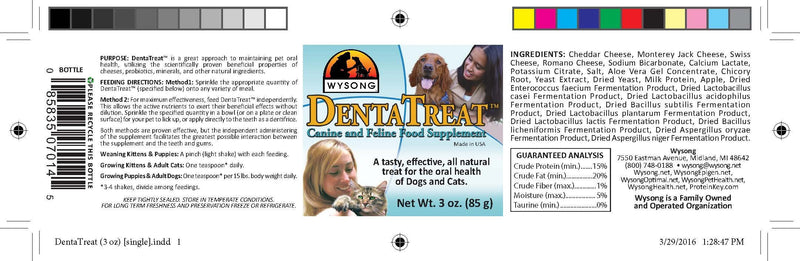 Wysong Dentatreat Canine/Feline Food Supplement - 3 Oz. Bottle - PawsPlanet Australia