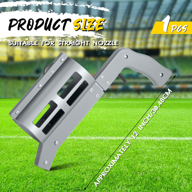 Marking Paint Wand 12 Inches Industrial Side Push Nozzle Paint Marking Pistol for Survey Painting Spray Stick Line Marking Applicator, Grey