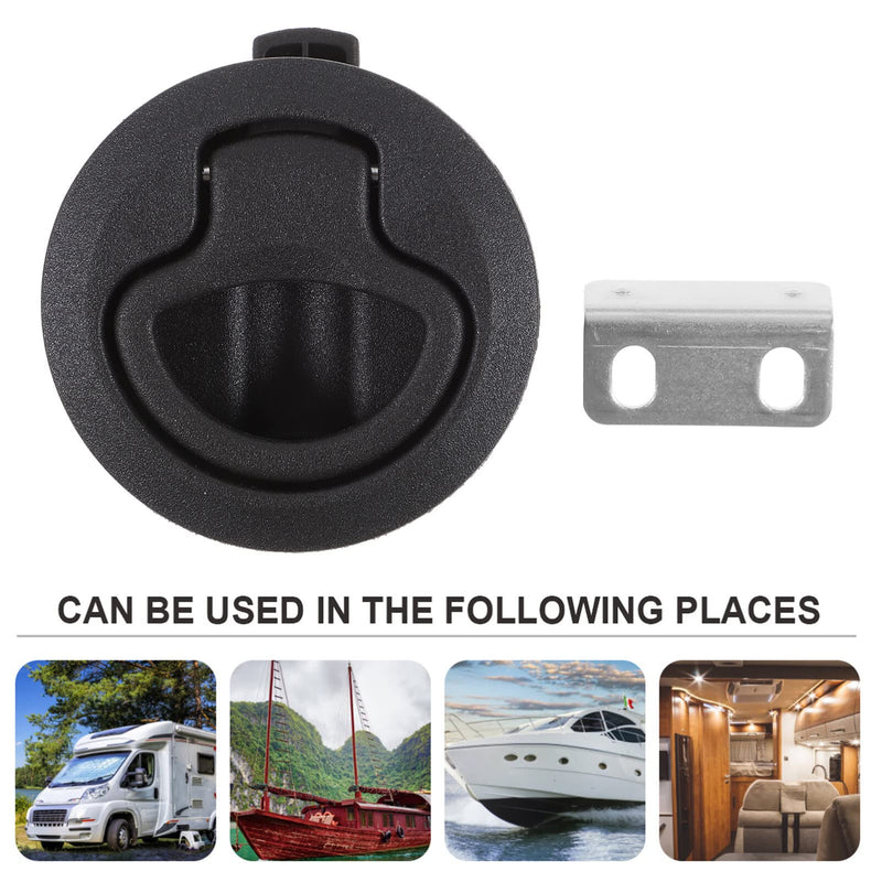 BESPORTBLE Locking Flush Latch Pull Slam Latch Hatch Lift for Boat Camper Rv Trailer