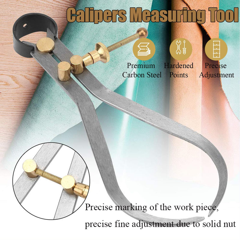 Outside Spring Caliper, Caliper Set, Boomerang Leg External Spring Caliper Divider Set Calipers Measuring Tool for Woodworking Turning Lathe Projects(190mm / 7.5in) 190mm / 7.5in