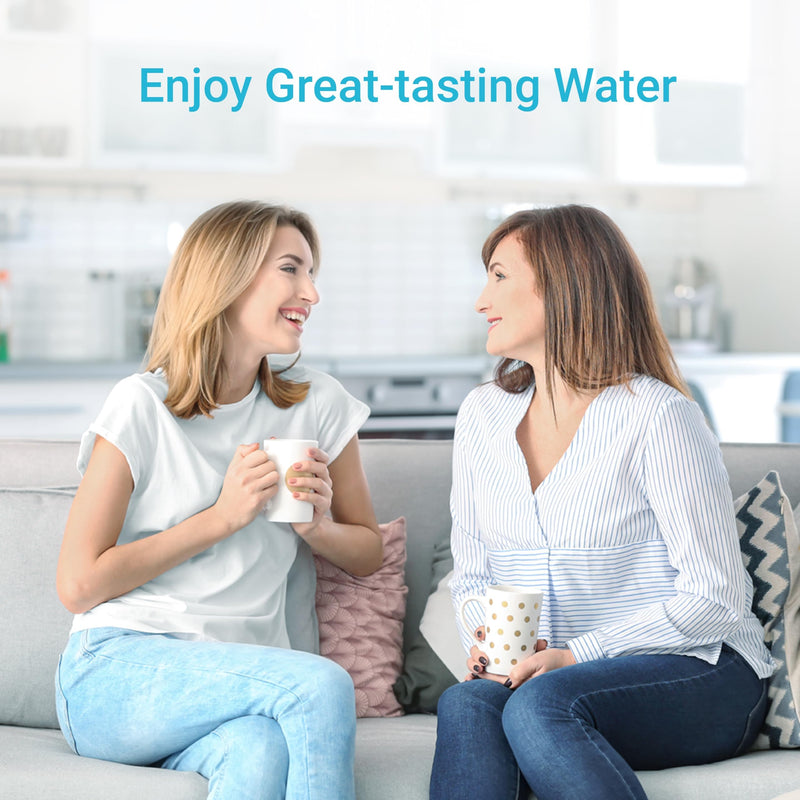 AQUA CREST CF48 Water Filter Replacement for Brita® Hub Instant Powerful Countertop Water Filter System, 87340, 87344, CTO1, 1 Year Supply, Reduces 98% of Chlorine, 2 Pack (Packaging May Vary)