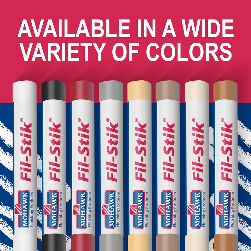 Mohawk Finishing Products Fill Stick (Fil-Stik©) Putty Stick 12 Pk Assortment for Wood Furniture Cabinet Touch-Up- Rub On Semi-Soft Wax Filler Stick (M230-1250) Multi