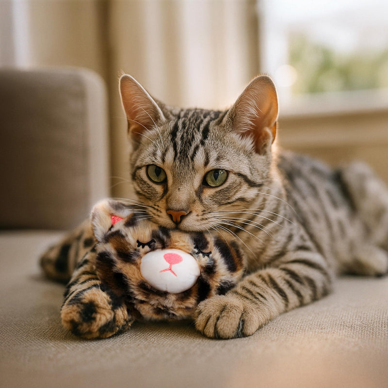 Catstages Calming Kitty Pal Cat Toy - Plush with Purring, Heartbeat, Warmth & Vibration for Anxiety Relief in Kittens and Cats