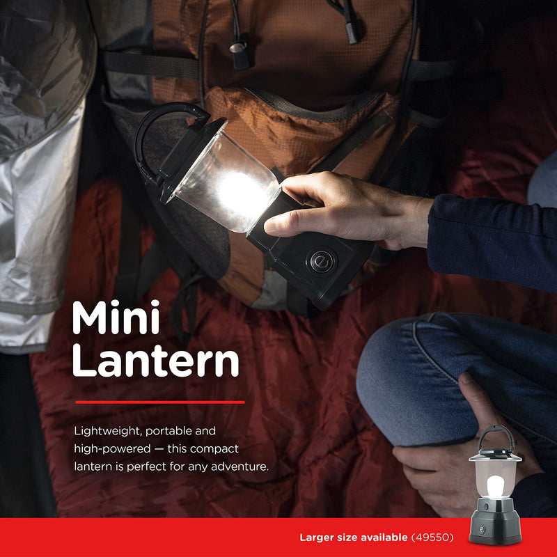 Enbrighten LED Mini Camping Lantern, Battery Powered, 200 Lumens, 40 Hour Runtime, 3 Modes, Night Light for Kids, Ideal for Hiking, Outdoors, Emergency, Snow, Hurricane and Storm Green