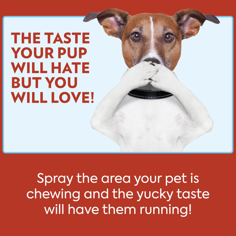 OUT! PetCare No Chew Bitter Cherry Flavor Deterrent, Puppy Training, No Chew Spray for Dogs, Dog Training To Discourage Licking and Chewing, Non-Staining, Behavior Correction, Puppy Essentials, 32 oz