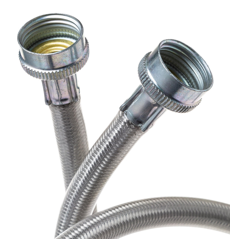 General Electric PM14X10005 Stainless Steel Washing Machine Hoses, 4-Foot (2-pack)