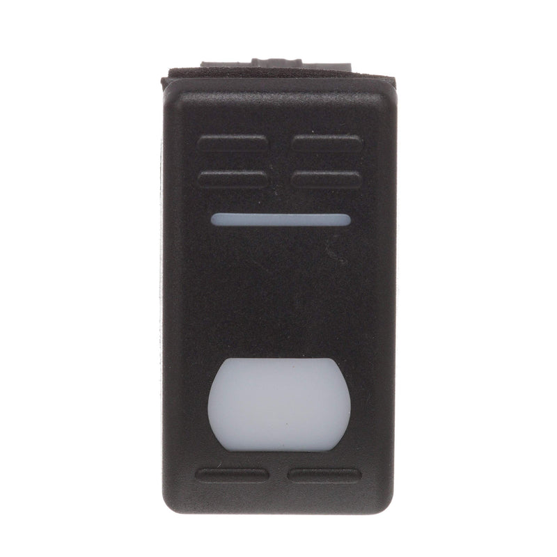 Seachoice Illuminated Rocker Switch, SPST, 3 Terminal, On/Off, Black