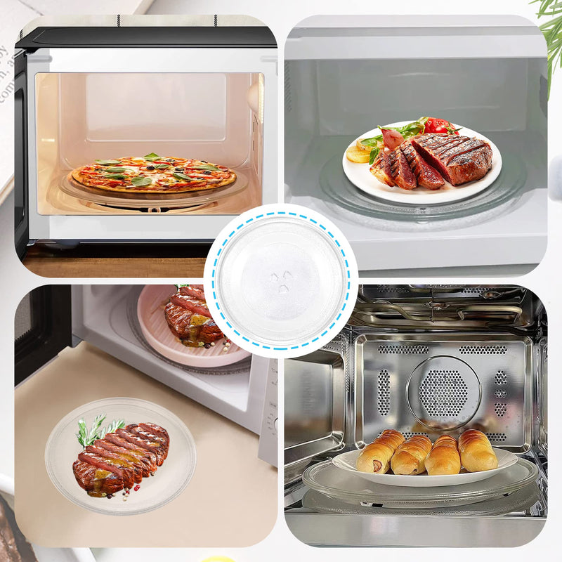 9.6" Universal Microwave Plate Replacement Glass Turntable| Fits GE, LG, Panasonic, Frigidaire, Farberware & More 9.6inch