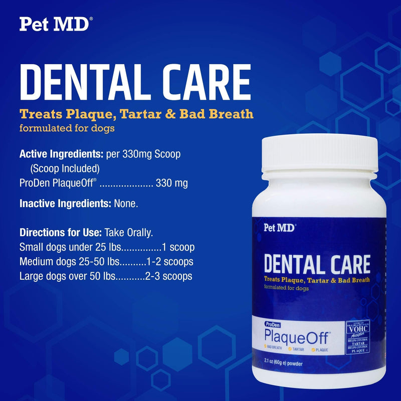 Pet MD Proden PlaqueOff & Dental Wipes for Dogs - PawsPlanet Australia