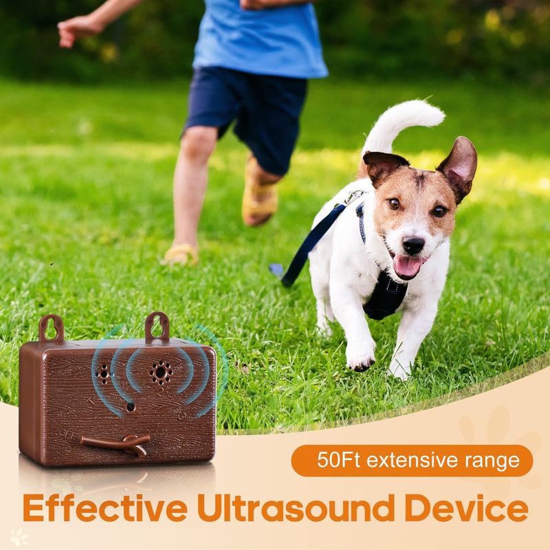 Anti Barking Device, 50FT Dog Barking Control Devices with 3 Adjustable Modes, Ultrasonic Dog Bark Deterrent Devices for Indoor & Outdoor, Dog Barking Silencer Bark Box Black-2