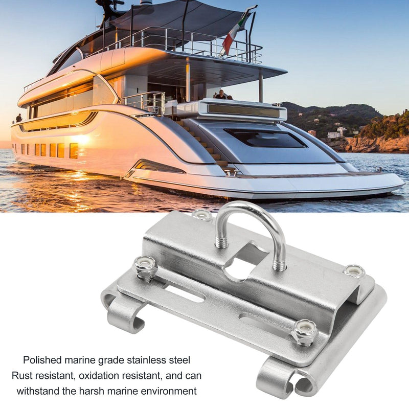 Acouto Rail Mount Anchor Bracket Marine Grade Stainless Steel Boat Rail Mount Anchor Bracket Vertical Mount Anchor Holder for Boats Ships Yachts (Small 8585SE2 7/8 to 1 in Rails) Small 8585SE2 7/8 to 1 in Rails