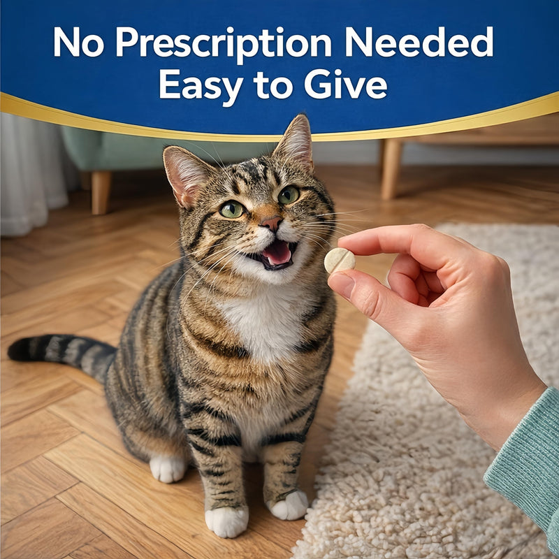 Broad Spectrum Cat and Kittens Dewormer for tapeworms, hookworms, roundworms