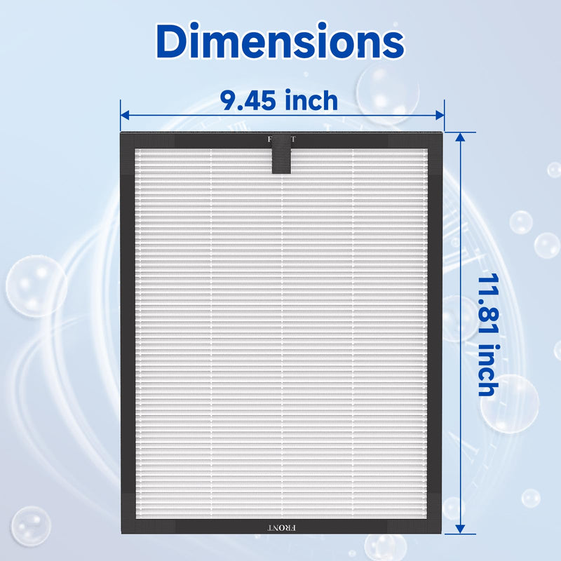 2 Pack AP2000WF Replacement Filter Compatible with KNKA Air Purifier