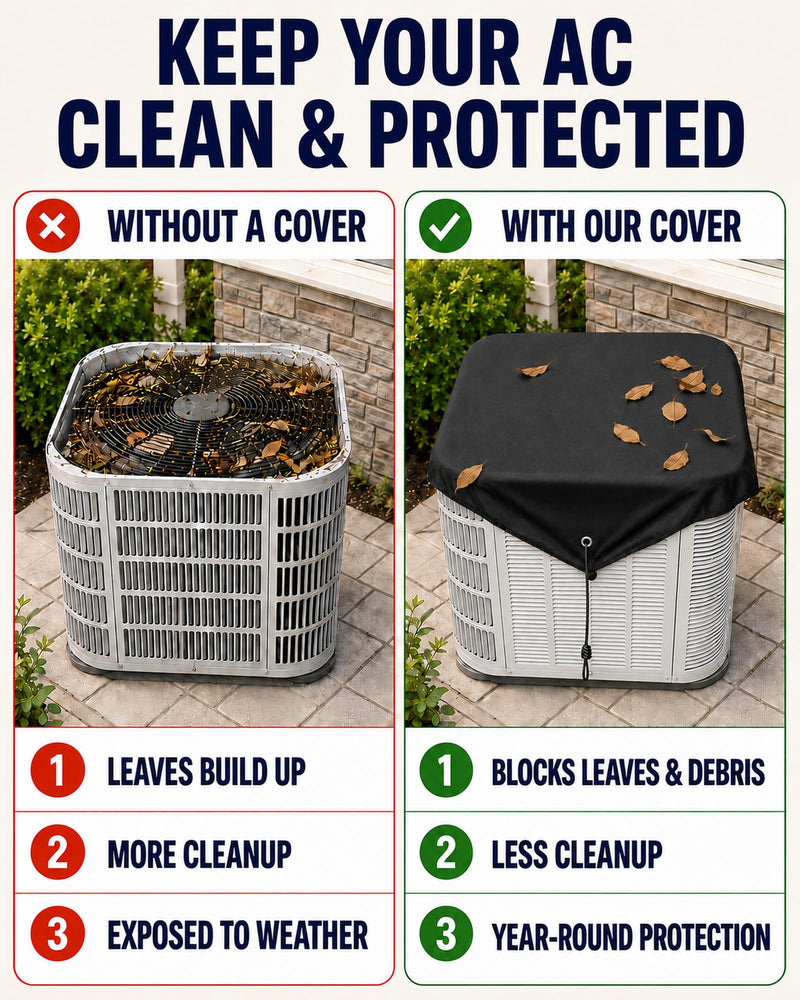 Durable Air Conditioner Cover for Outside, 600D Oxford AC Condenser Covers 36" x 36" 1