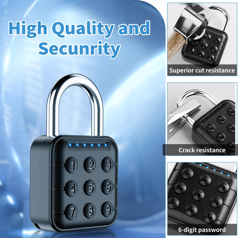 Combination Lock, Combination Lock for Locker, Locker Lock & Gym Locker Lock - High Security, Easy to Use for Gym, School, Travel, Outdoor (Black-2 Pack) Black-2 Pack