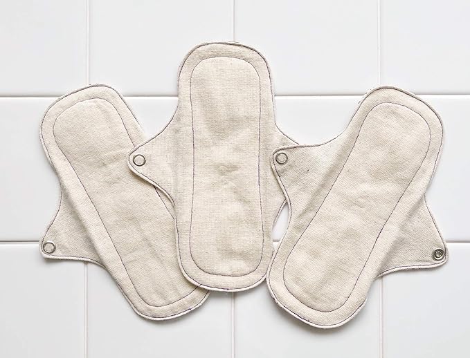 Piece Light Day Set South Indian Eco Femme Cloth Napkins Washable Organic Cotton (Unbleached) Non-Waterproof 3 Layers Flannel Inside - NewNest Australia