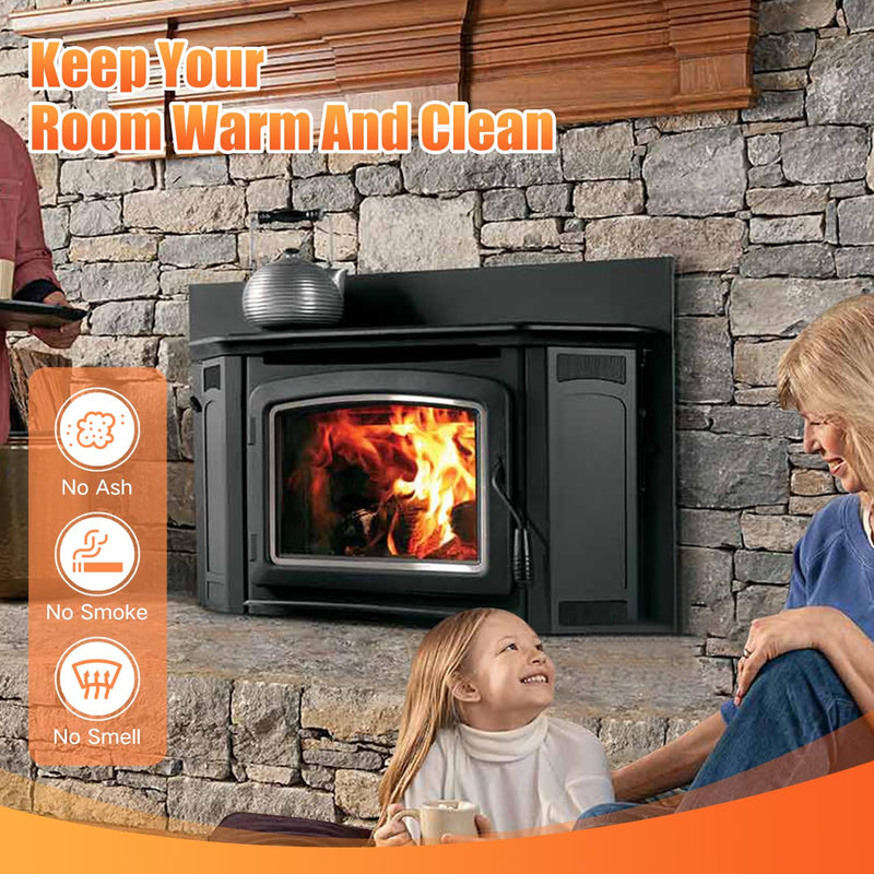 Wood Stove Gasket, Flat Gasket Tape for Stoves and Fireplaces, Self Adhesive High Temperature Resistant Material, 1" Width, 1/4" Thick, Length 72" Woodstove Door Seal Tape 1" Wide - 1/4" Thick