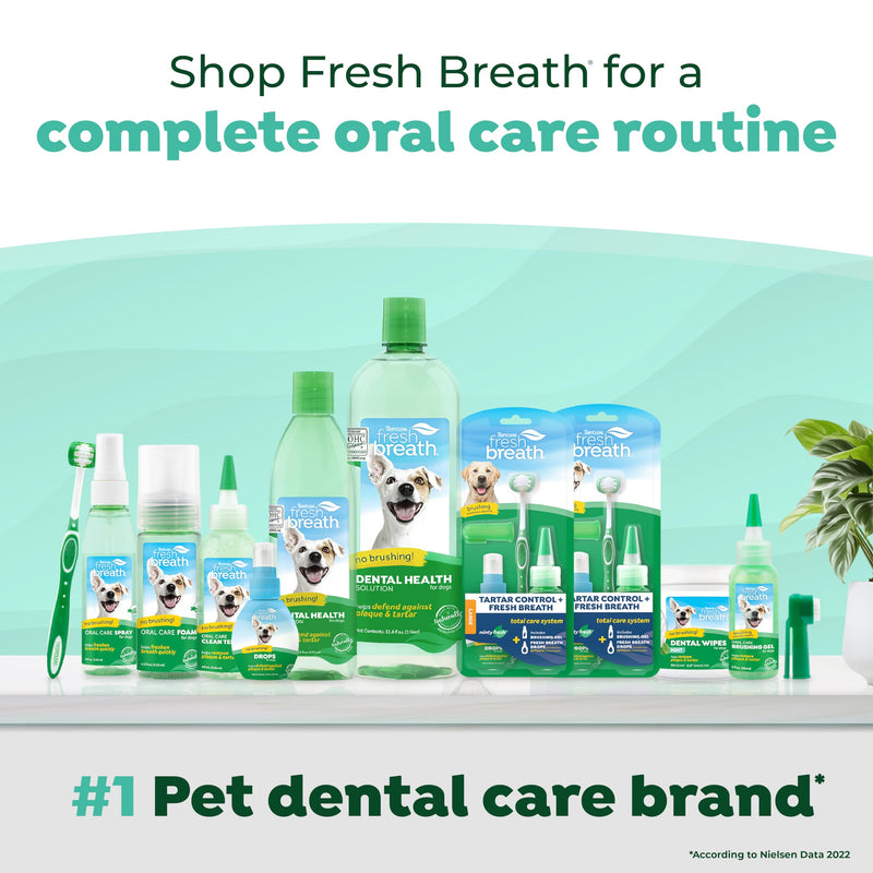 TropiClean Fresh Breath Dog Toothpaste for Teeth Cleaning, Breath Freshener, Easy to Use Plaque & Tartar Remover Gel, No Toothbrush Needed, 4oz. Original 4 Fl Oz (Pack of 1) - PawsPlanet Australia