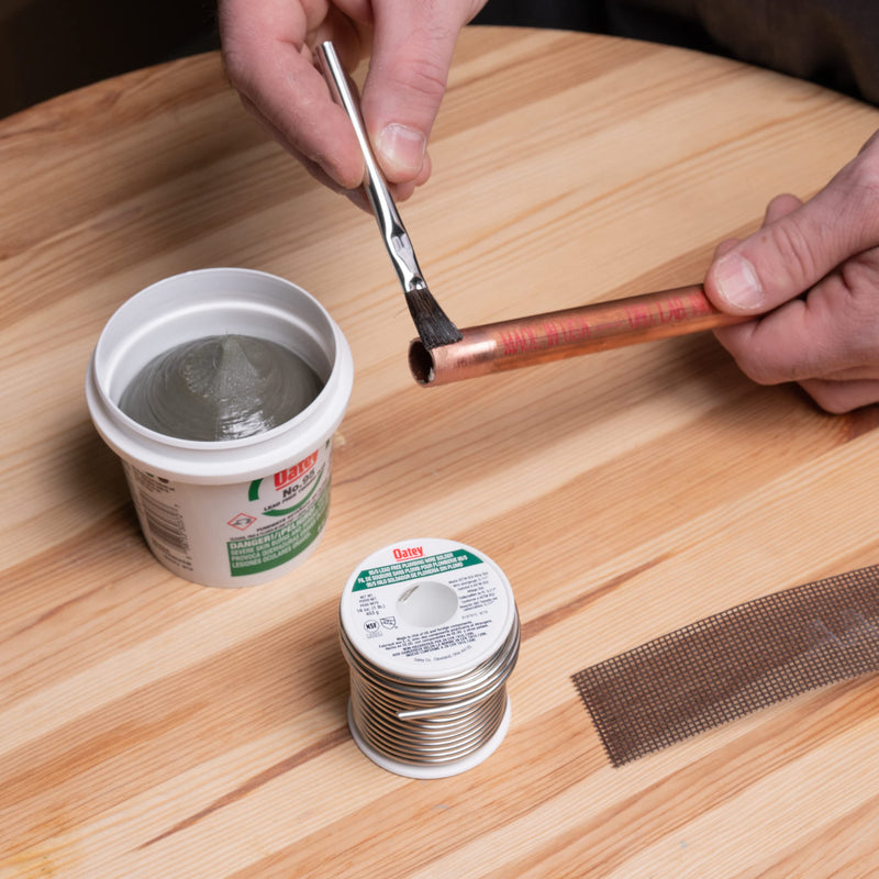 Oatey 22018 Lead-Free Plumbing Solder Wire, 0.117 in Diameter, 1 lb Roll, 95/5 Tin Antimony Alloy