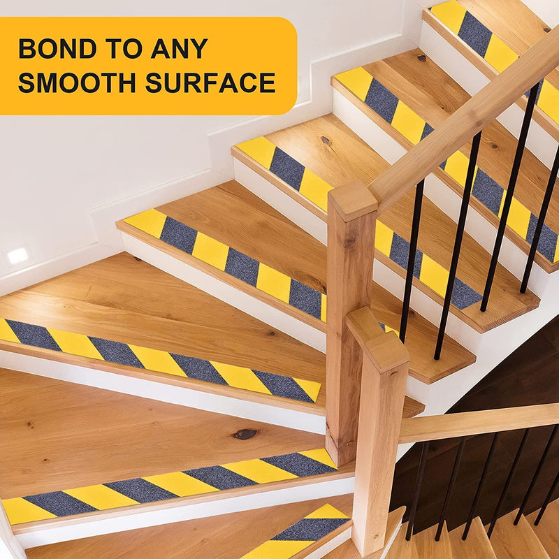 Qingluan Anti Slip Tape, 2 inch x 33 feet, Safety Non Slip Tape for Steps Outdoor Waterproof, Heavy Duty Grip Tape for Concrete Floors, Yellow