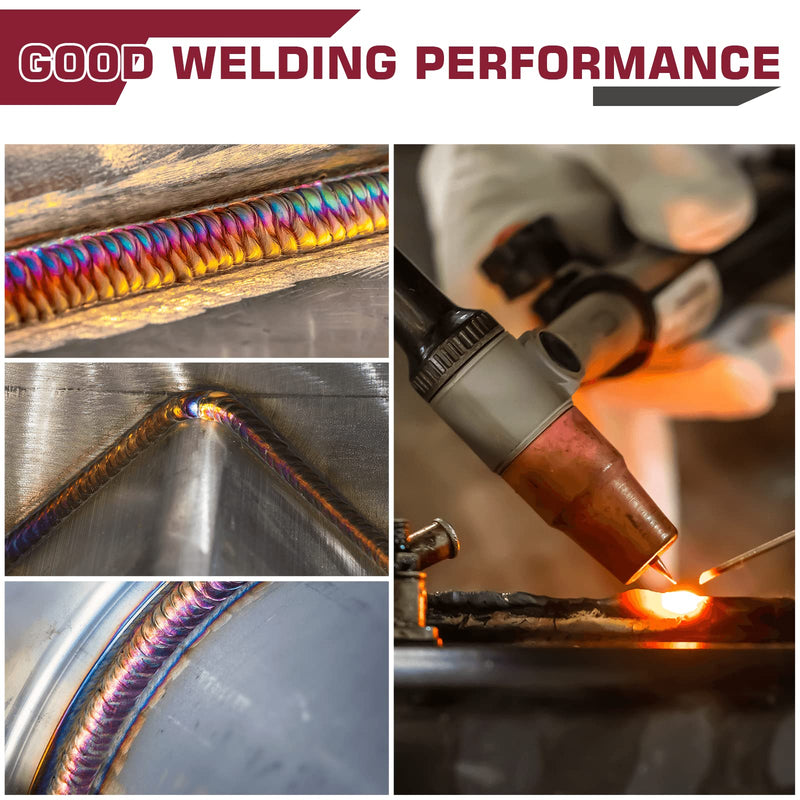 ARCCAPTAIN TIG Welding Tungsten Electrode 10-Pack 1/16"x 7"(Red, WT20/EWth-2) Red