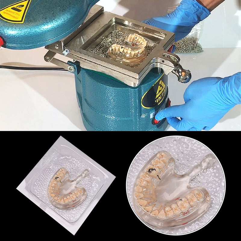 Dental Splint 1.0/1.5/2.0mm Thermoforming Material Sheet Oral Denture Model Mold Slice For Vacuum Forming Soft Hard 5''x5'' (Hard Film 1.5 15Pcs) Hard Film 1.5 15Pcs