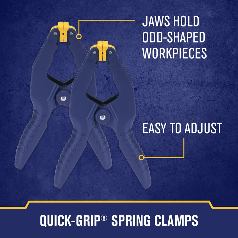 IRWIN QUICK-GRIP Clamps for Woodworking, Quick Release Triggers, 6 Inch, 8 Piece Set (IRHT83220) 8 Pack