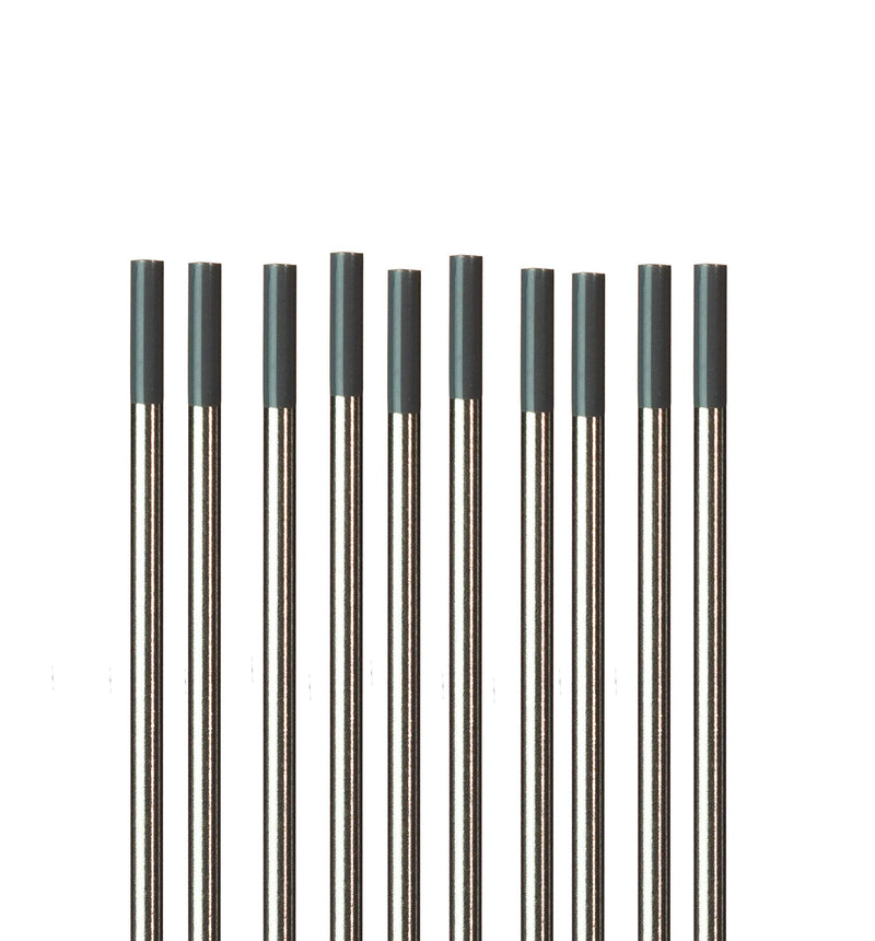 TIG Welding Electrodes 2% Ceriated WC20 (EWCe-2) Grey 1/8" 10 Pack 1/8" x 7" or 3.2mm x 175mm