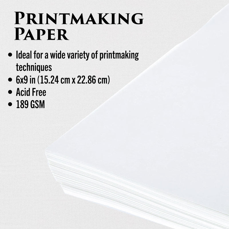 Richeson & Co. Printmaking Starter Kit - Clear Carve Etching Set, Includes Clear Carve Etching Plates, Etching Tool, Printmaking Paper