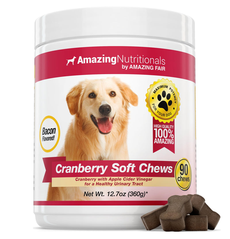 Cranberry + Probiotics for Dogs Soft Chew Bundle - UTI Prevention, Immune Support, Digestive Health, Incontinence, Gas and Diarrhea Elimination