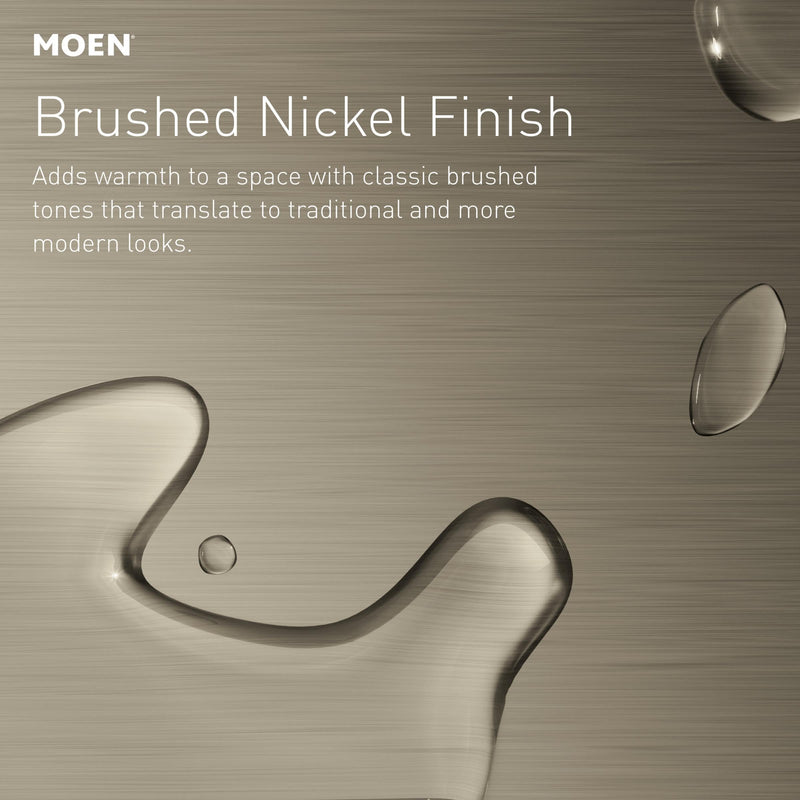 Moen Eva Brushed Nickel 1-Handle Posi-Temp Pressure Balancing Valve Trim Kit, Valve Required, T2131BN 1 Count