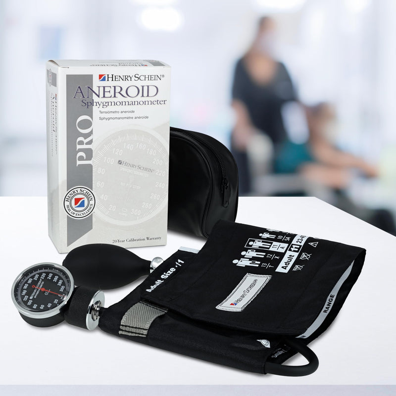 Prosphyg Aneroid Sphygmomanometer 2-Tube- Adult Size 11, Black 23-40cm, Reusable, Dial Display, 760 Series- 1 Each Adult (Size 11)