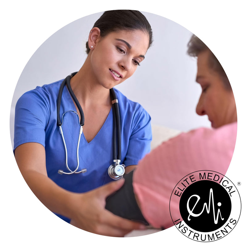 Elite Medical Instruments Cardiology Stethoscope with Stainless Steel Dual Head Chest piece (ESC-222)