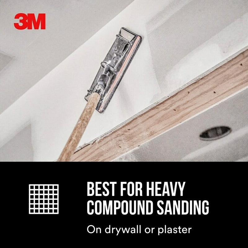 3M™ Drywall Sanding Screens, 9090NA-DC, Medium Grit, 4-3/16in x 11-1/4in, 2-Screen Pack, Open Stock