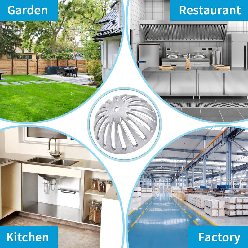 Floor Sink Strainer Heavy Duty Aluminum Dome, 5PCS 5