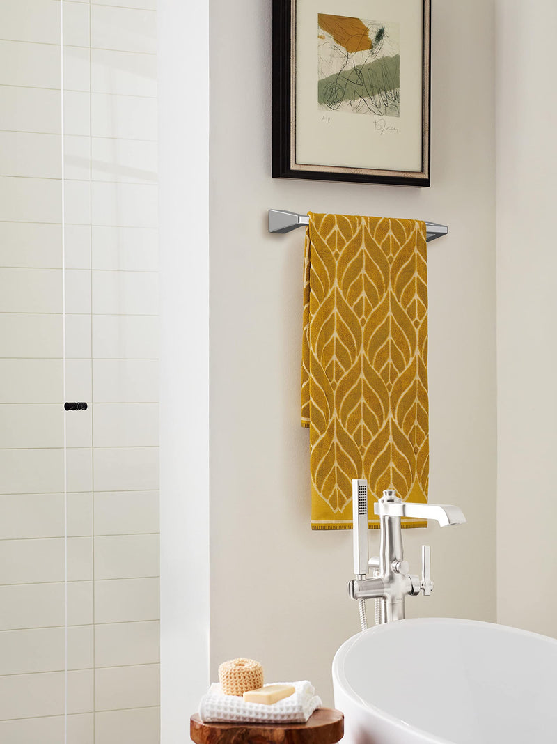 Amerock BH3600326 | Chrome Towel Bar | 18 inch (457 mm) Center-to-Center Towel Rack | Blackrock | Bathroom Towel Holder | Bathroom Hardware | Bath Accessories | Hand Towel Holder