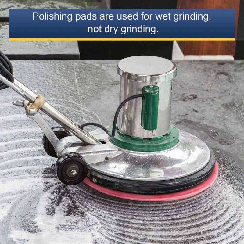 HARFINGTON Diamond Sponge Polishing Pads Set 4" Dia Emery Sand Fiber Polishing Pad Wet Use Buffing Pad for Stone Concrete Marble Grinder Polisher Buffing Wheel, Multicolor