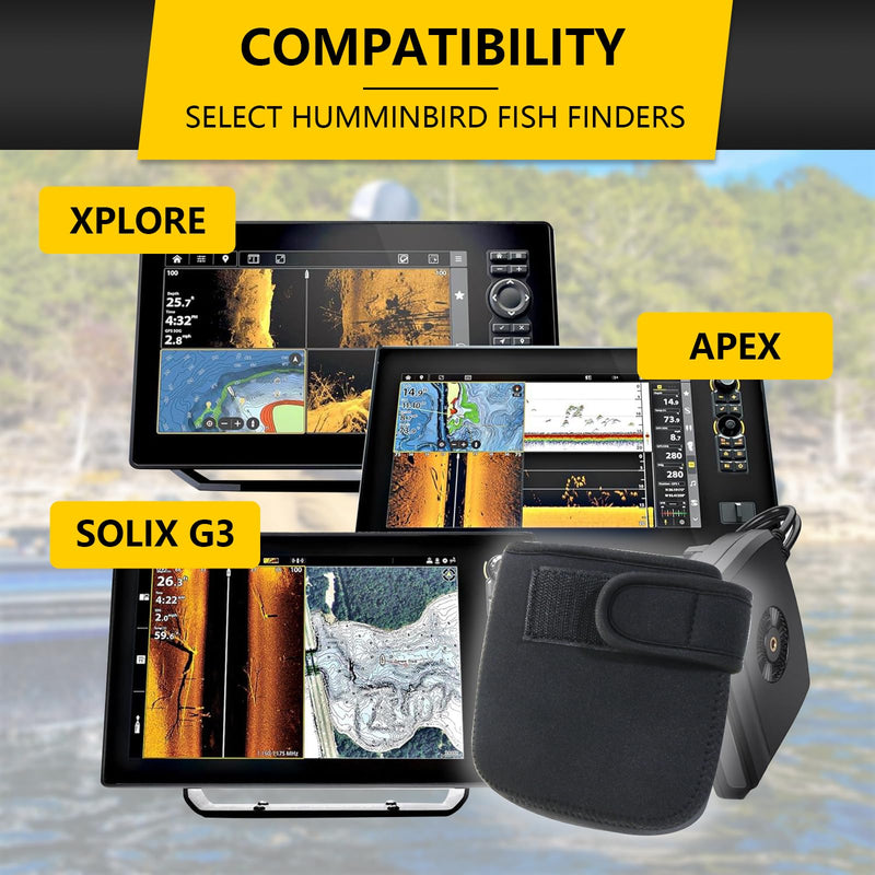 Travel Transducer Cover for Humminbird Mega Live | Neoprene Portable Protective Cover for Boat, Shock-Absorbent & Water-Resistant Design for Mega Live Imaging Sonar Transducer