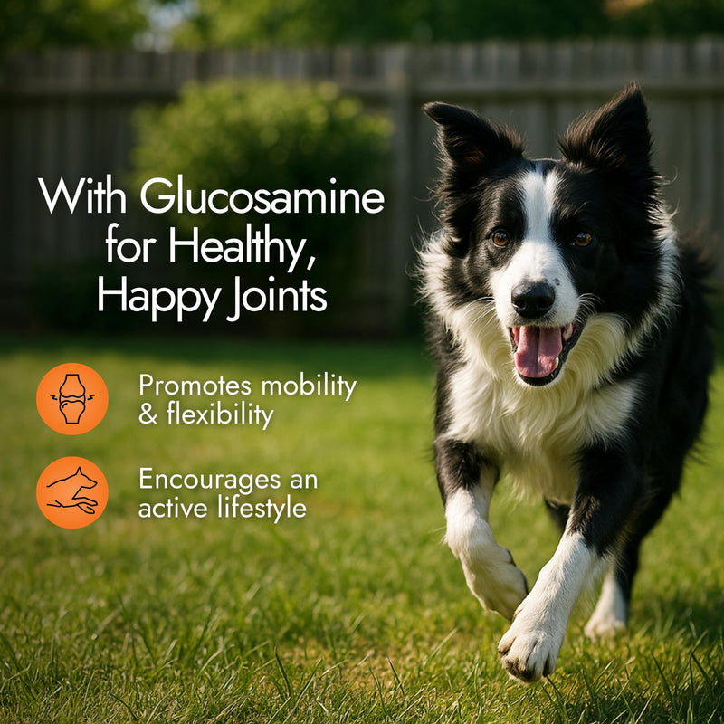 Dog Hip and Joint Supplement - Glucosamine for Dogs (Beef Liver, 60 Chews) - Dog Joint Supplement with MSM, Chondroitin, Vet Approved Dog Vitamins -Mobility Joint Pain Supplements Hip & Joint