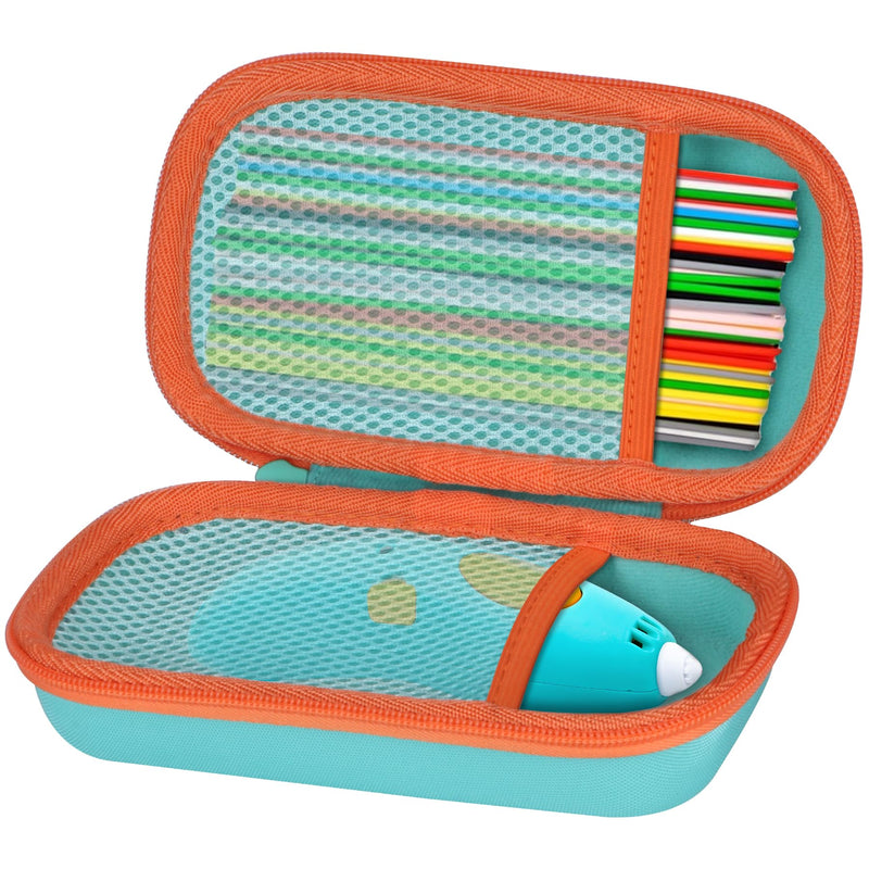 Storage Case Compatible with 3Doodler Start+ Essentials/Start Essentials 3D Printing Pen Set (Teal Case) Teal Case