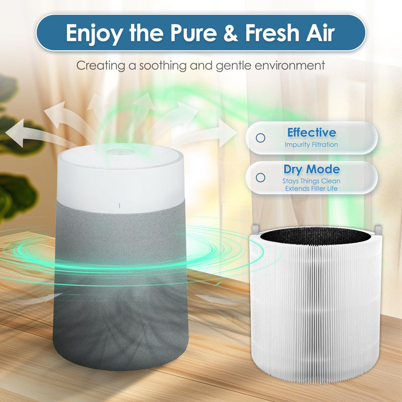 2 Pack 311i Max Replacement Filters Compatible with Blue Pure 311i Max Air Purifier, H13 True HEPA Filter, 2-in-1 Activated Carbon Filters