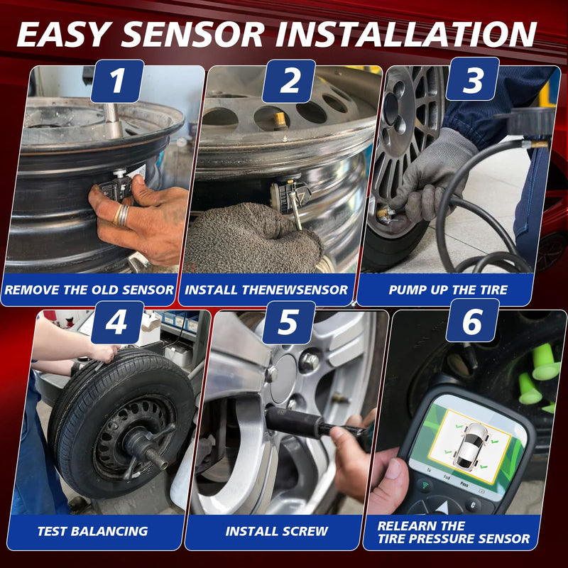 Pre-Programmed Tire Pressure Monitoring Sensor 433MHz TPMS Sensor Compatible with Chevy 2016-2022 Traverse Malibu 2017 2018 Impala 2019 2020 2021 2022 Silverado 1500 2500hd 4PCS 13598773