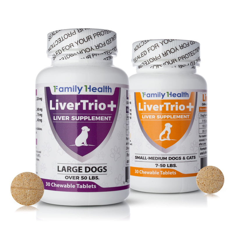Comprehensive Liver Support Supplement for Large Dogs. Flavorful Chewable Tablets Combining Same, SPC, Silybin A+B, + Glutathione 30Ct (Large) Large (Dogs) - PawsPlanet Australia