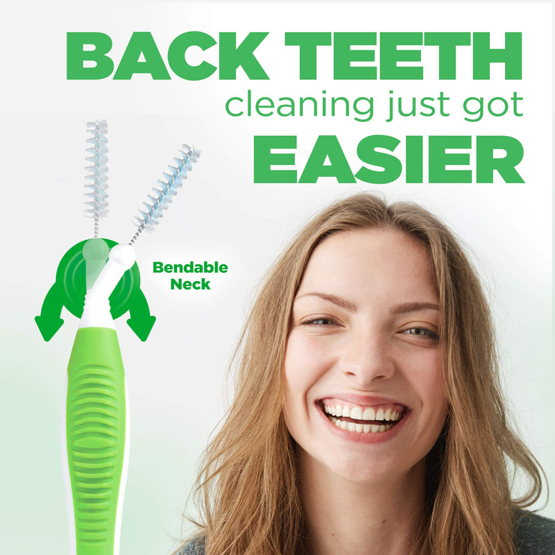 GUM Proxabrush Go-Betweens - Tight - Interdental Brushes - Soft Bristled Dental Picks for Plaque Removal Health - Safe for Braces & Dental Devices, 10ct (4pk) 10 Count (Pack of 4)