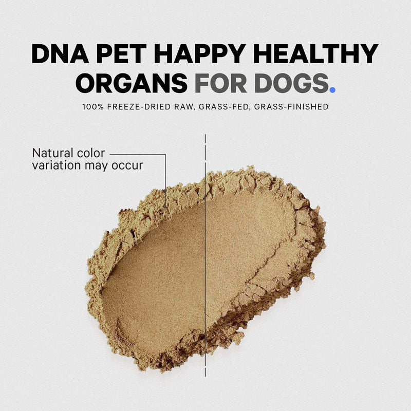 Happy Healthy Organs & Glands Supplement for Dogs, Freeze-Dried Raw Grass-Fed Beef Liver Heart Kidney Spleen Pancreas Bone Marrow, Bovine Thymus Multi Organ Powder, Canine Vitamins, 3 oz - PawsPlanet Australia