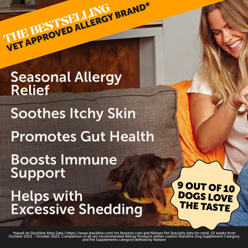 Virtual Bundle Allergy Skin Health + Dental Powder for Teeth Cleaning & Plaque Removal, Fish Oil & Probiotics for Healthy Skin, Coat, and Shedding Reduction
