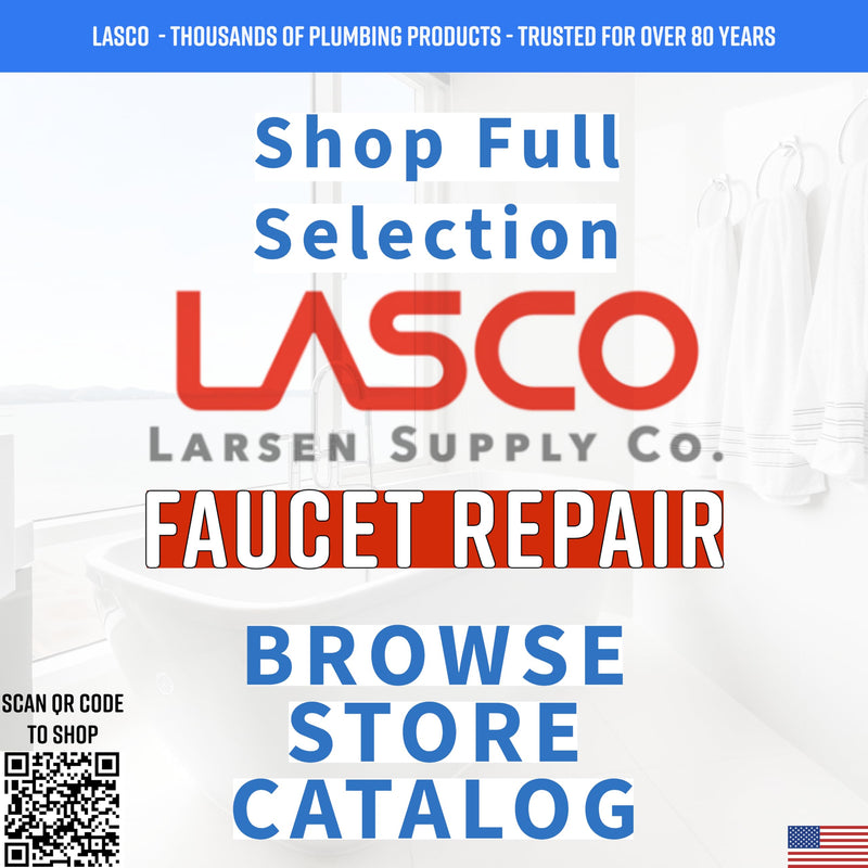 LASCO 01-5105 Metal Outside Faucet Hose Bibb Round Wheel Handle, 16 Point Broach (1/2 inch diameter)