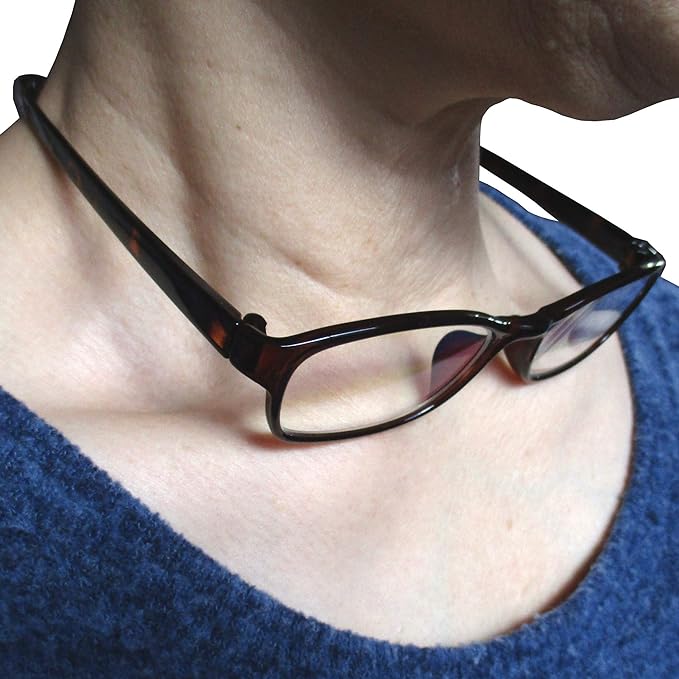 [CACALU] Reading glasses that hang around the neck, Square, Stylish, Senior glasses, Lightweight, TR90 material, Blue light cut, Anti-fog coat, Lenses - NewNest Australia