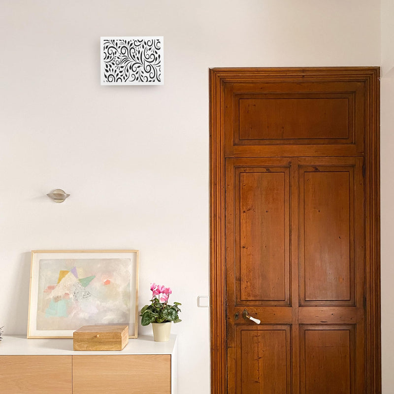 Decorative Doorbell Cover Box, Weather Protection Housing (Floral Scrollwork) Floral Scrollwork